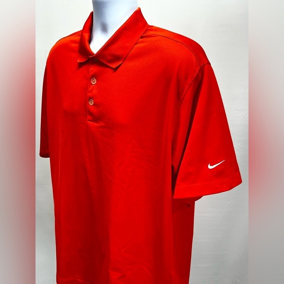 NIKE DRI-FIT Men’s orange polo golf‎ shirt size XL. - Picture 4 of 11
